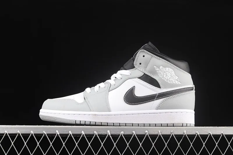 All categories Air Jordan Jordan series basketball shoes Air Jordan 1 Mid Air Jordan 1 Mid AJ1 Joe 1 ice blue gray China casual sneakers 554724-078